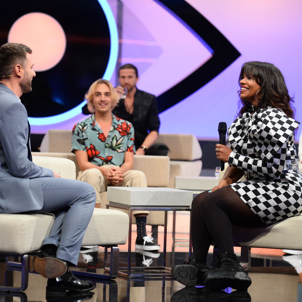 Moderator Jochen Schropp und Vanessa in der finalen "Big Brother"-Liveshow