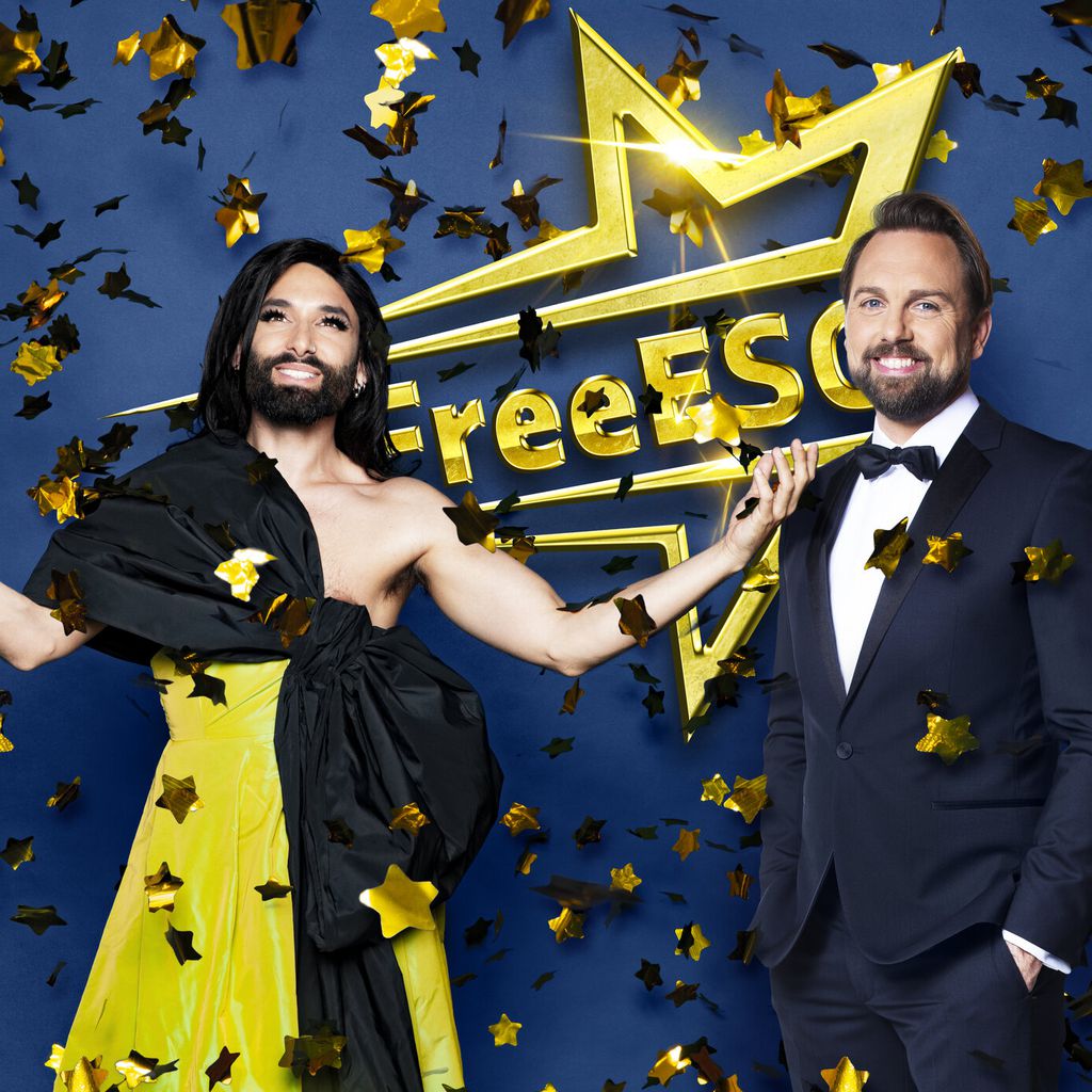Moderatoren des #FreeESC 2021: Conchita Wurst und Steven Gätjen