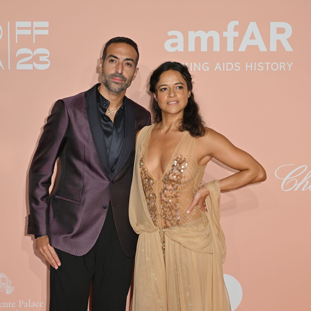Mohammed Al Turki und Michelle Rodriguez bei der amfAR Gala 2023