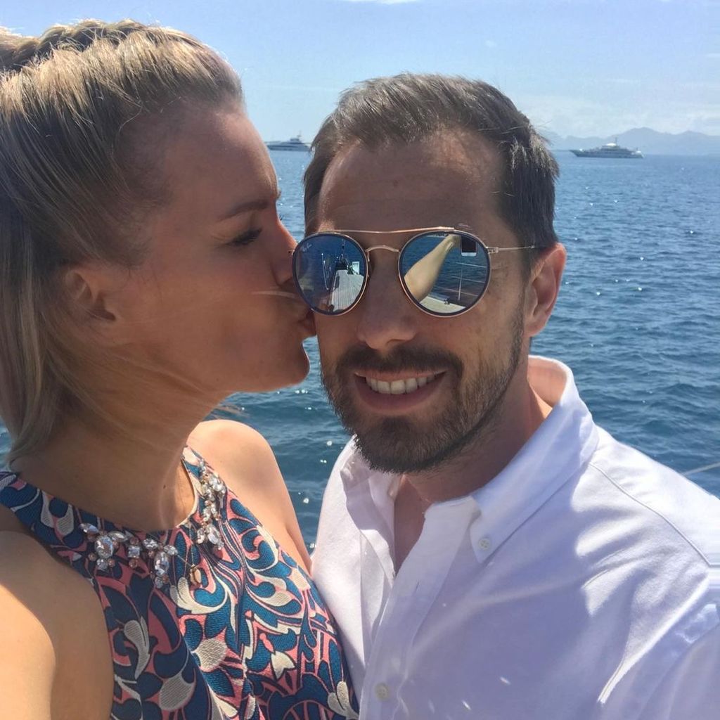 Monica Ivancan und Christian Meier im Urlaub