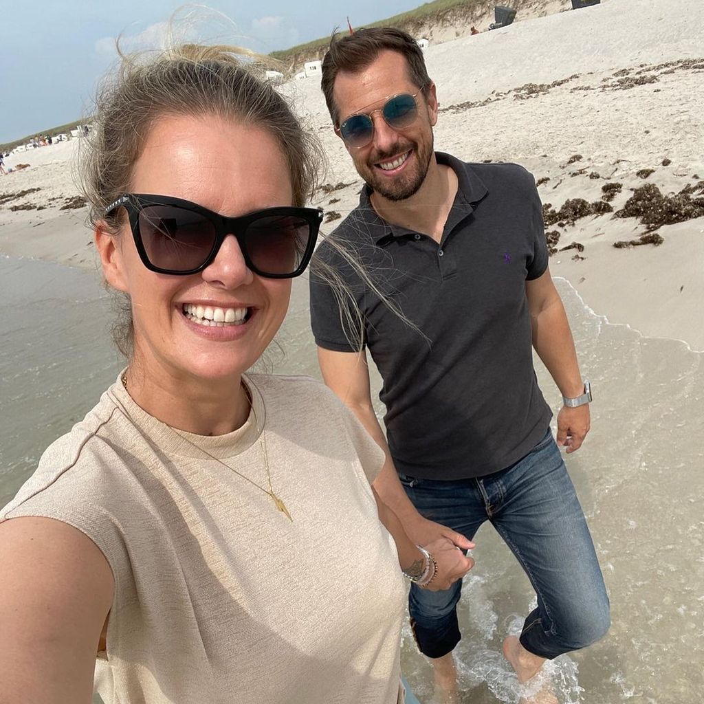Monica Ivancan mit ihrem Mann Christian Meier