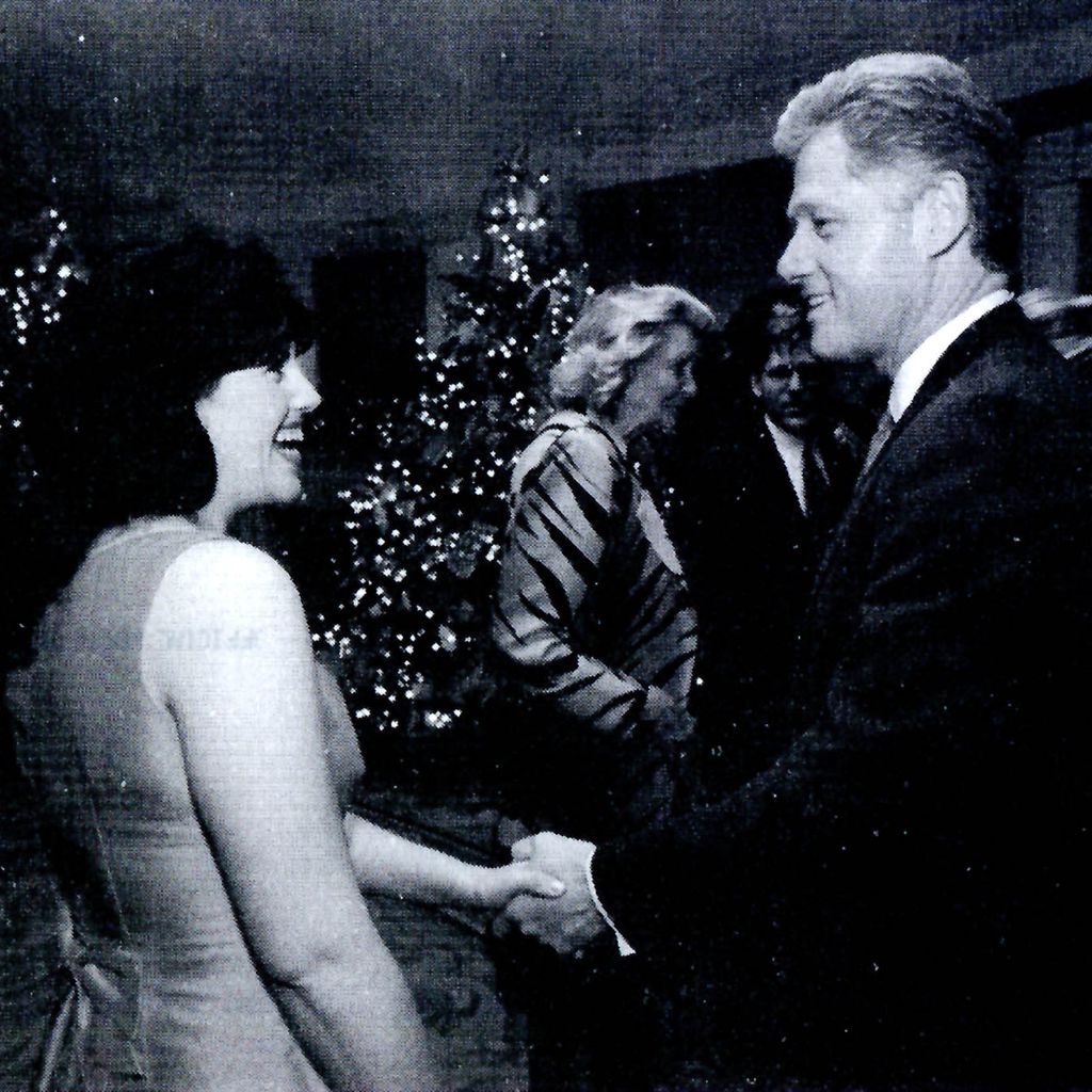 Monica Lewinsky und Bill Clinton im September 1998 im Weißen Haus
