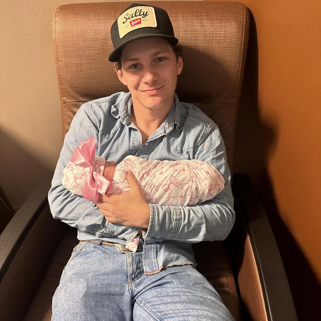 Montana Jordan und sein Baby, Mai 2024