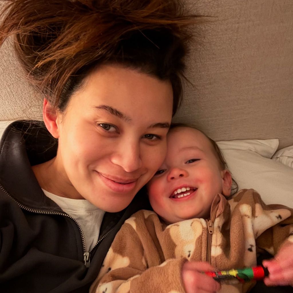 Montana Brown mit Sohn Jude