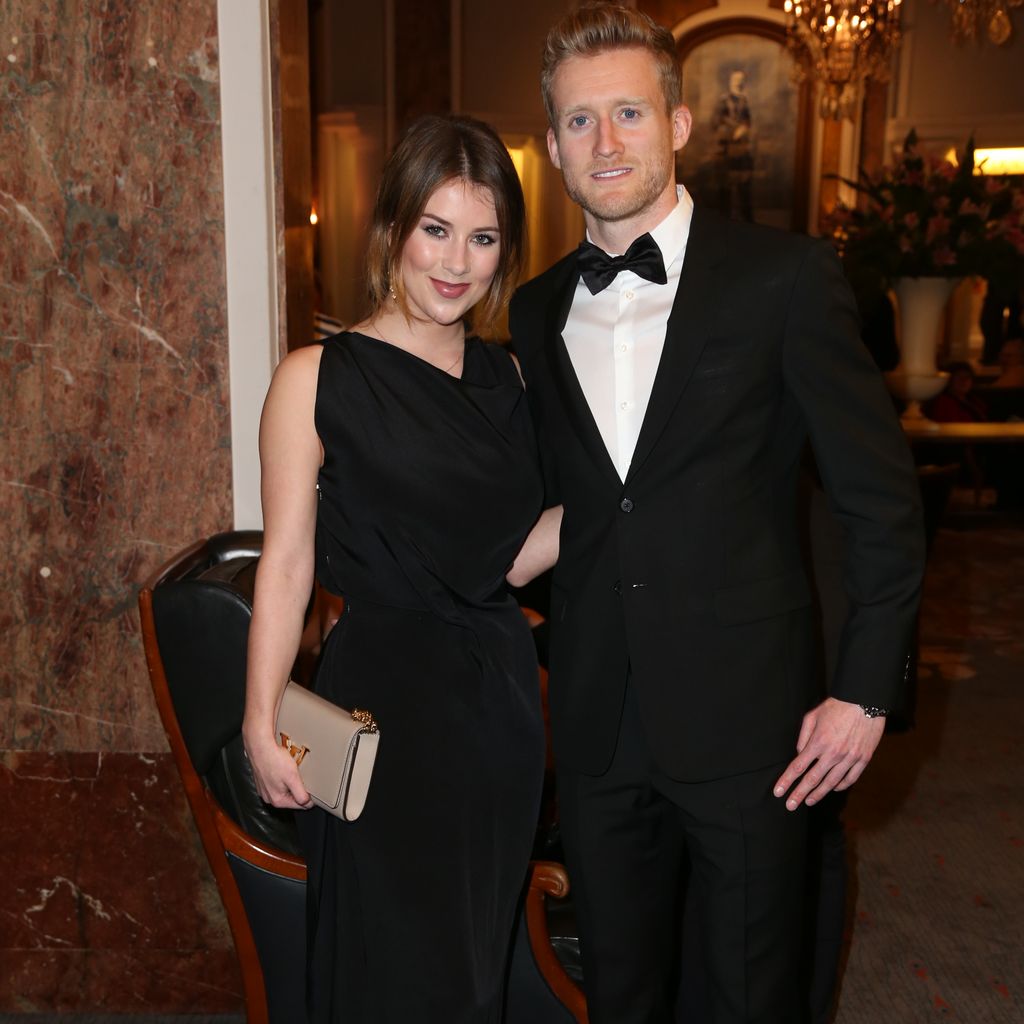 Montana Yorke und André Schürrle beim 18. Blauen Ball 2016