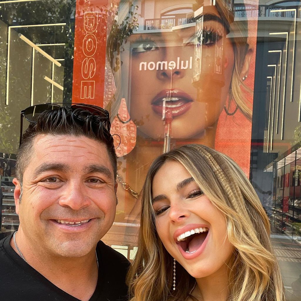 Monty Lopez mit seiner Tochter Addison Rae, August 2021