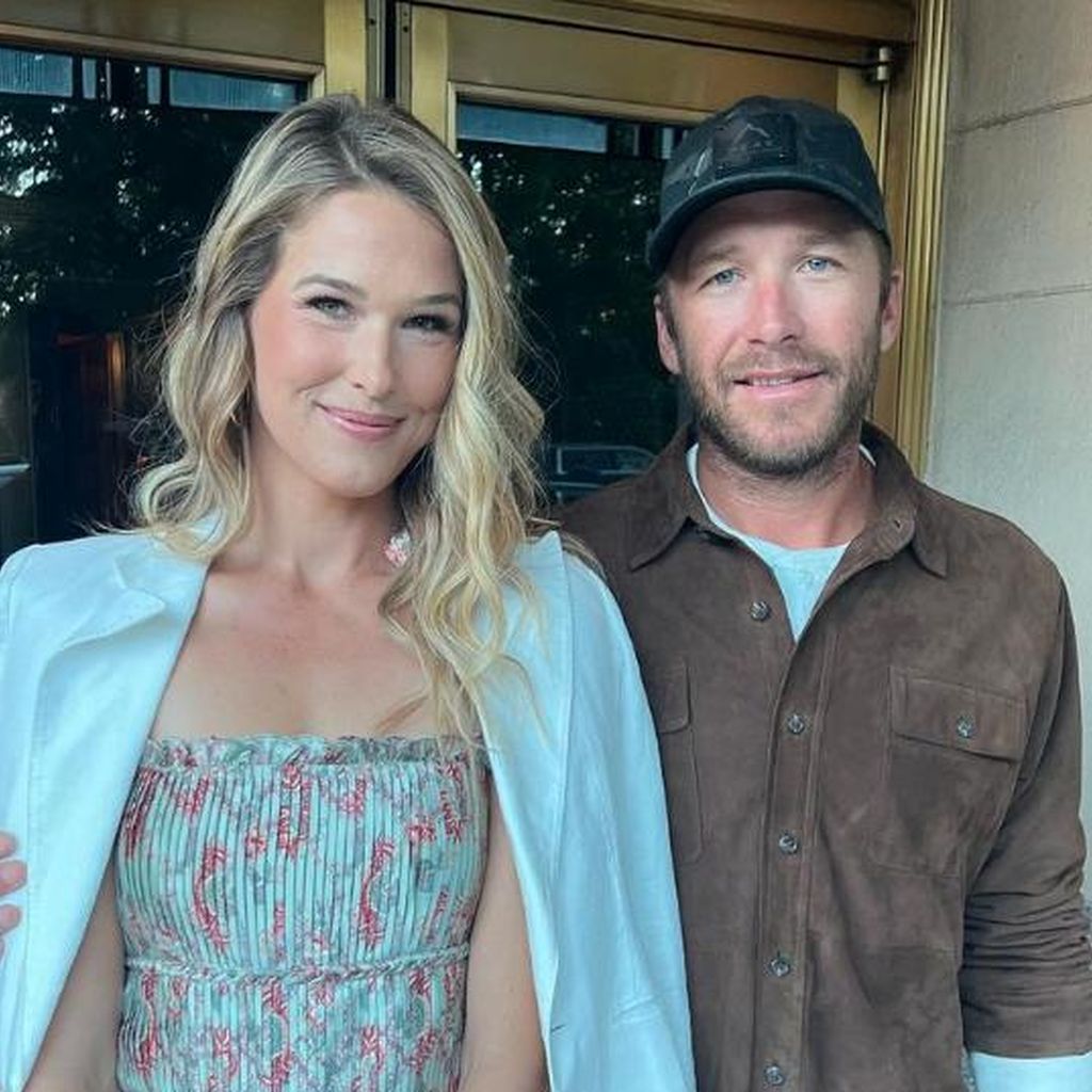 Morgan Beck mit Bode Miller, September 2022