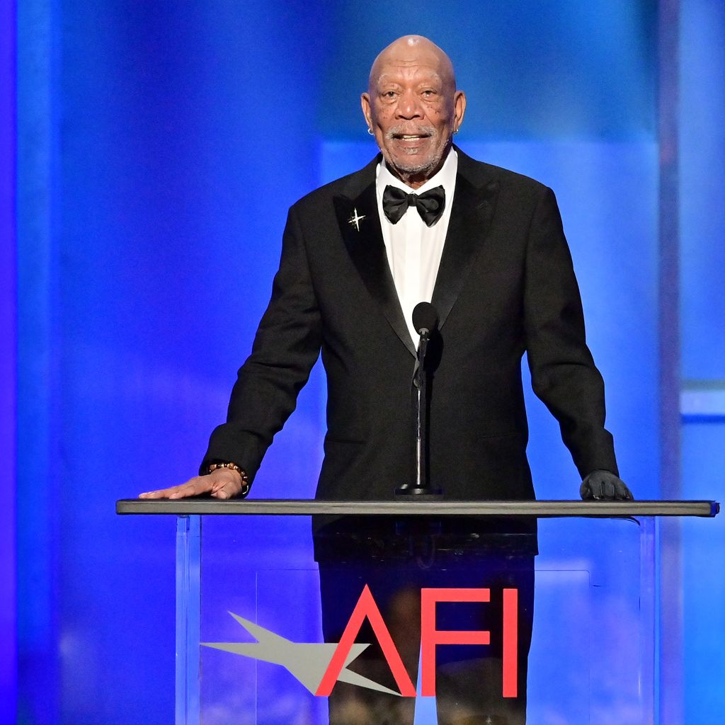 Morgan Freeman spricht beim 50. AFI Life Achievement Award zu Ehren von Francis Ford Coppola