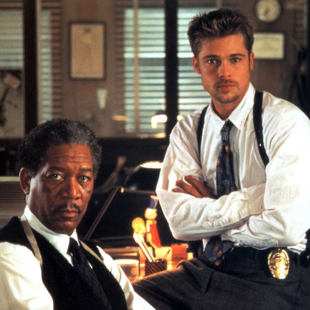 Morgan Freeman und Brad Pitt in David Finchers Thriller "Sieben"