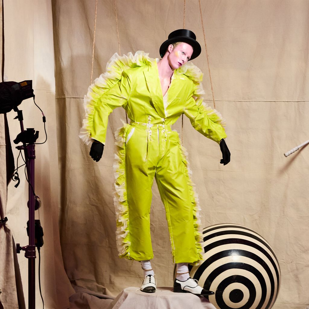 Kandidat Moritz beim GNTM-Zirkus-Shooting, 2025