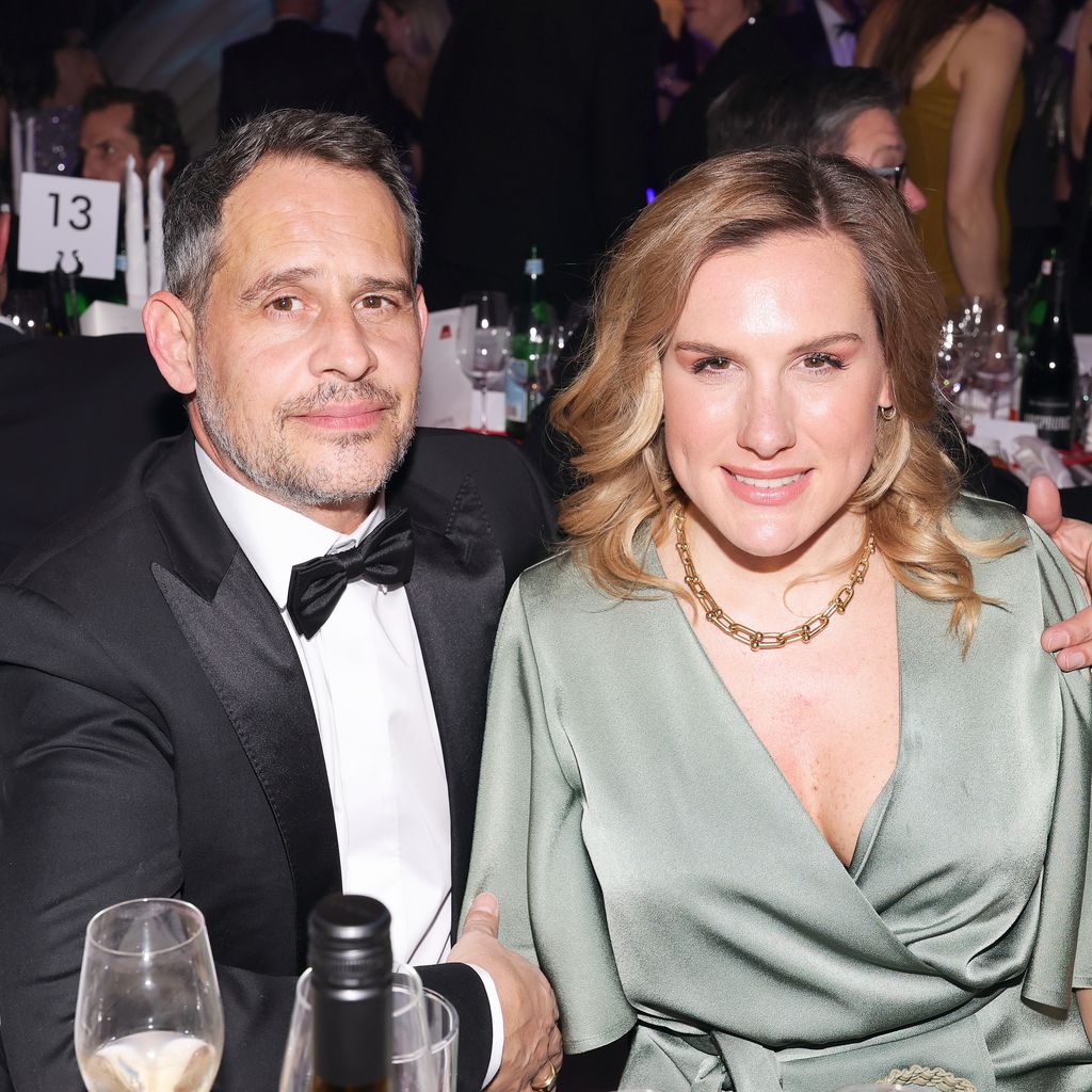Moritz Bleibtreu mit seiner Frau Saskia im Januar 2025 in München