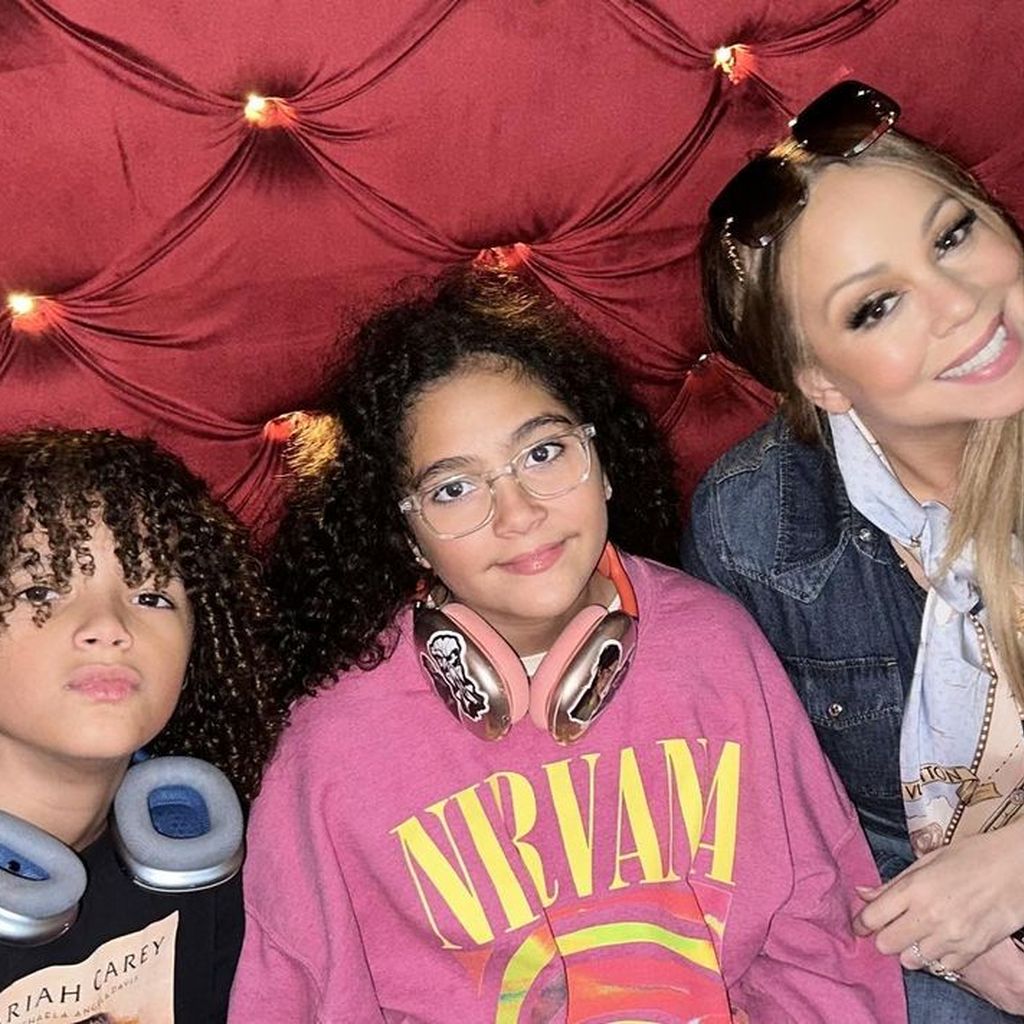 Moroccan und Monroe Cannon mit Mama Mariah Carey