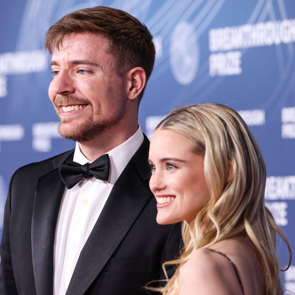 MrBeast (Jimmy Donaldson) und Thea Booysen bei der Breakthrough Prize Ceremony 2025 in Santa Monica