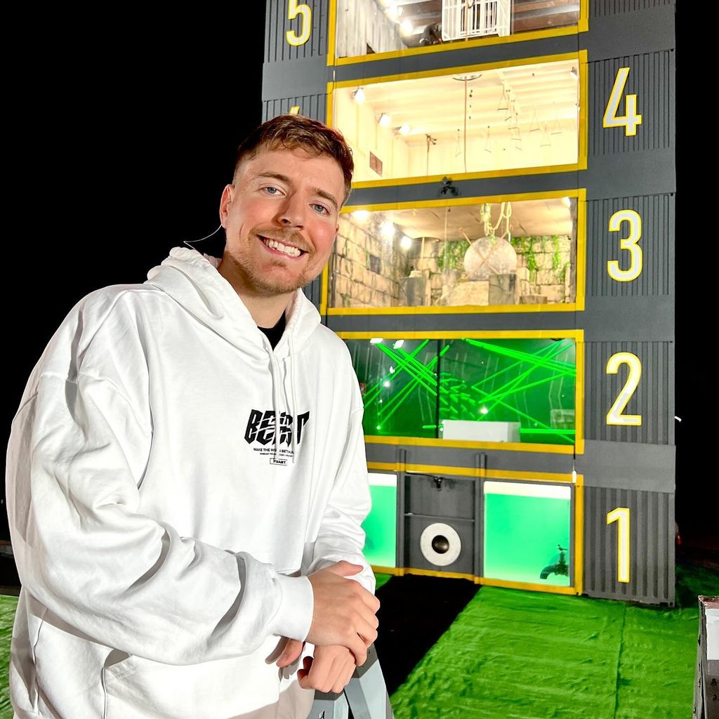 YouTuber MrBeast, April 2024