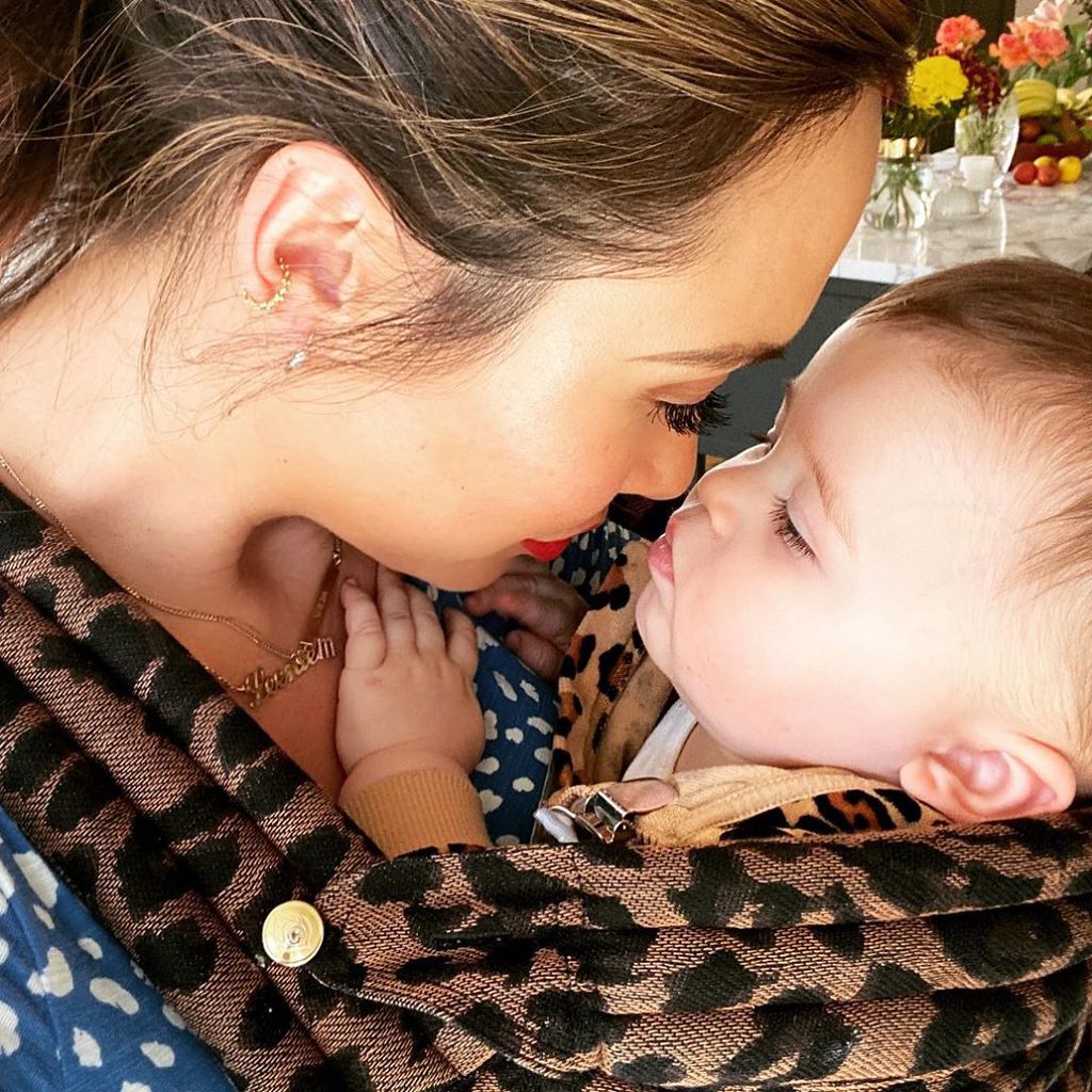 Myleene Klass und ihr Sohn Apollo im August 2020