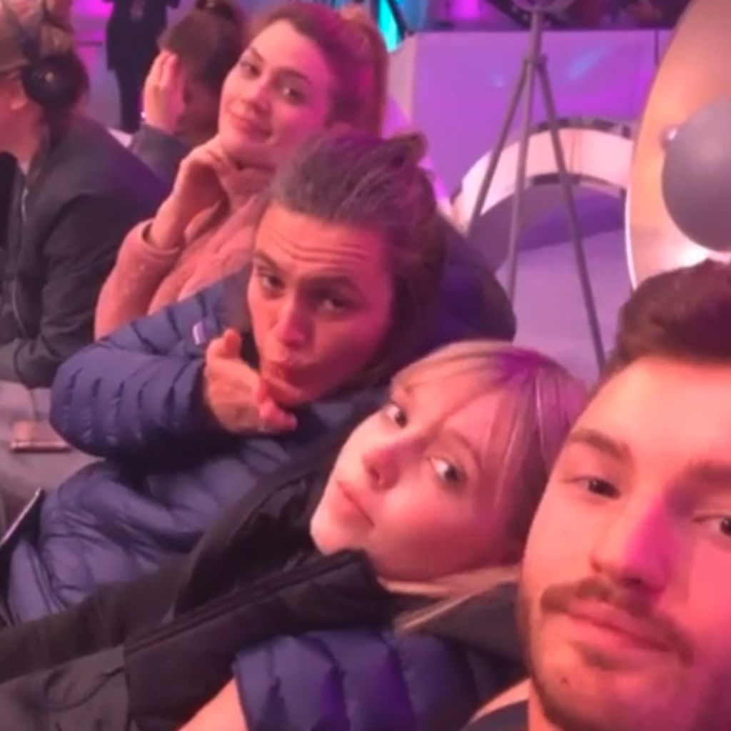 Nadine Klein, Nadine Angerer, Lina Larissa Strahl und Joti Polizoakis