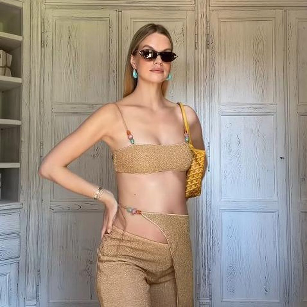 Nadine Leopold mit Babybauch, Juli 2026