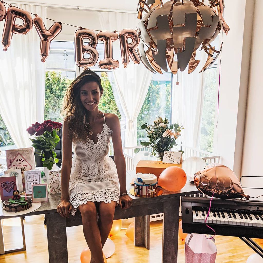 Nadine Menz an ihrem Geburtstag