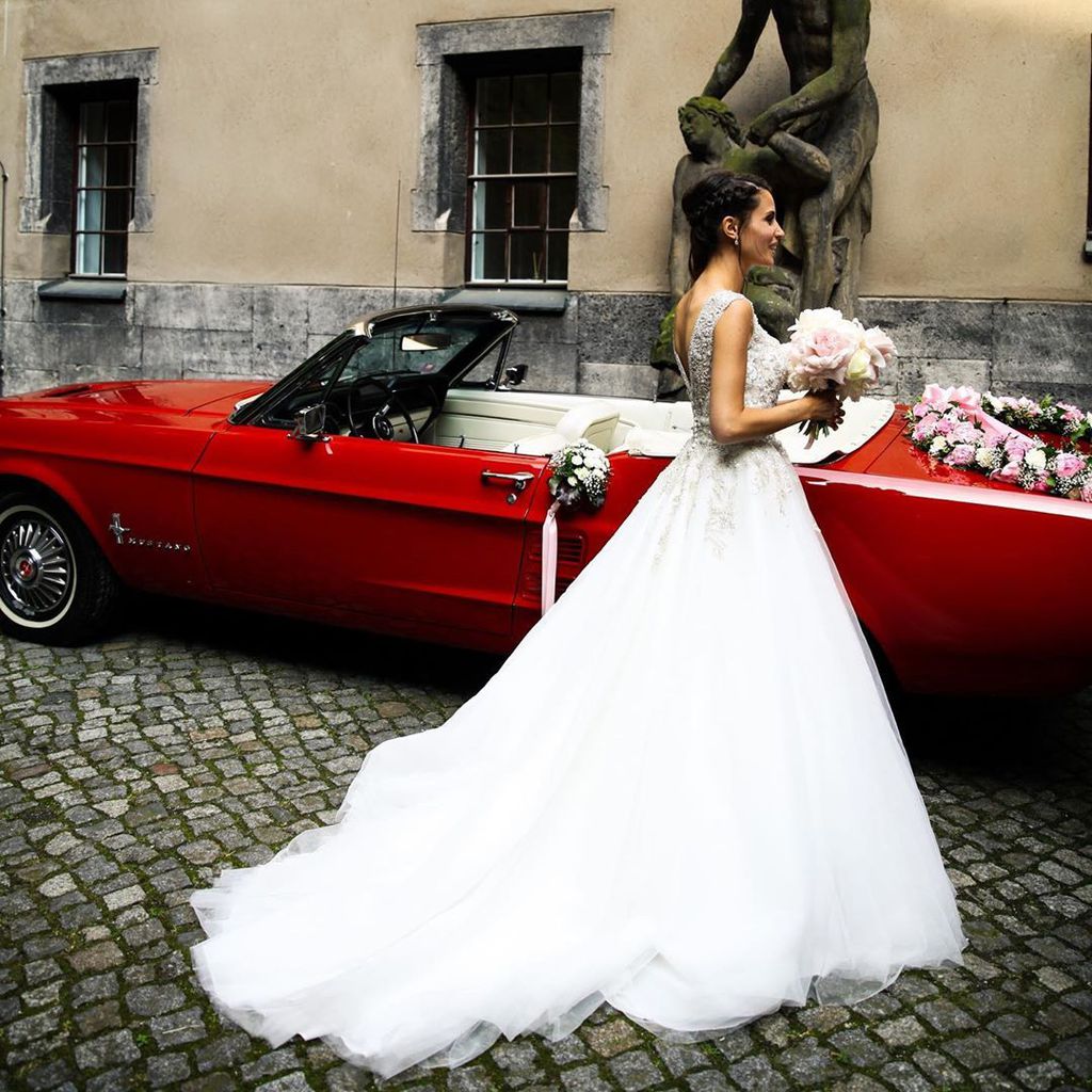 Nadine Menz bei ihrer Hochzeit im Juni 2017