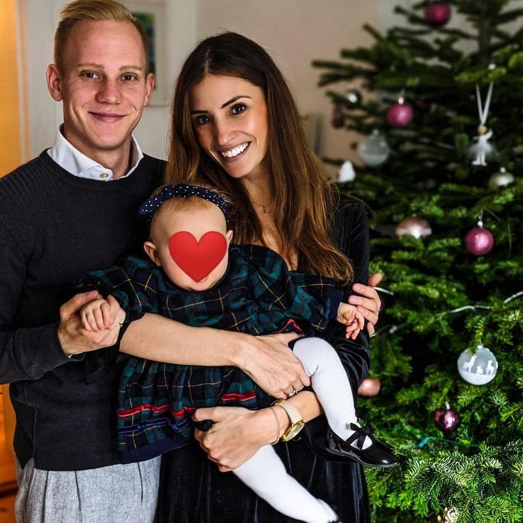 Nadine Menz mit ihrem Freund Sascha und ihrer Tochter