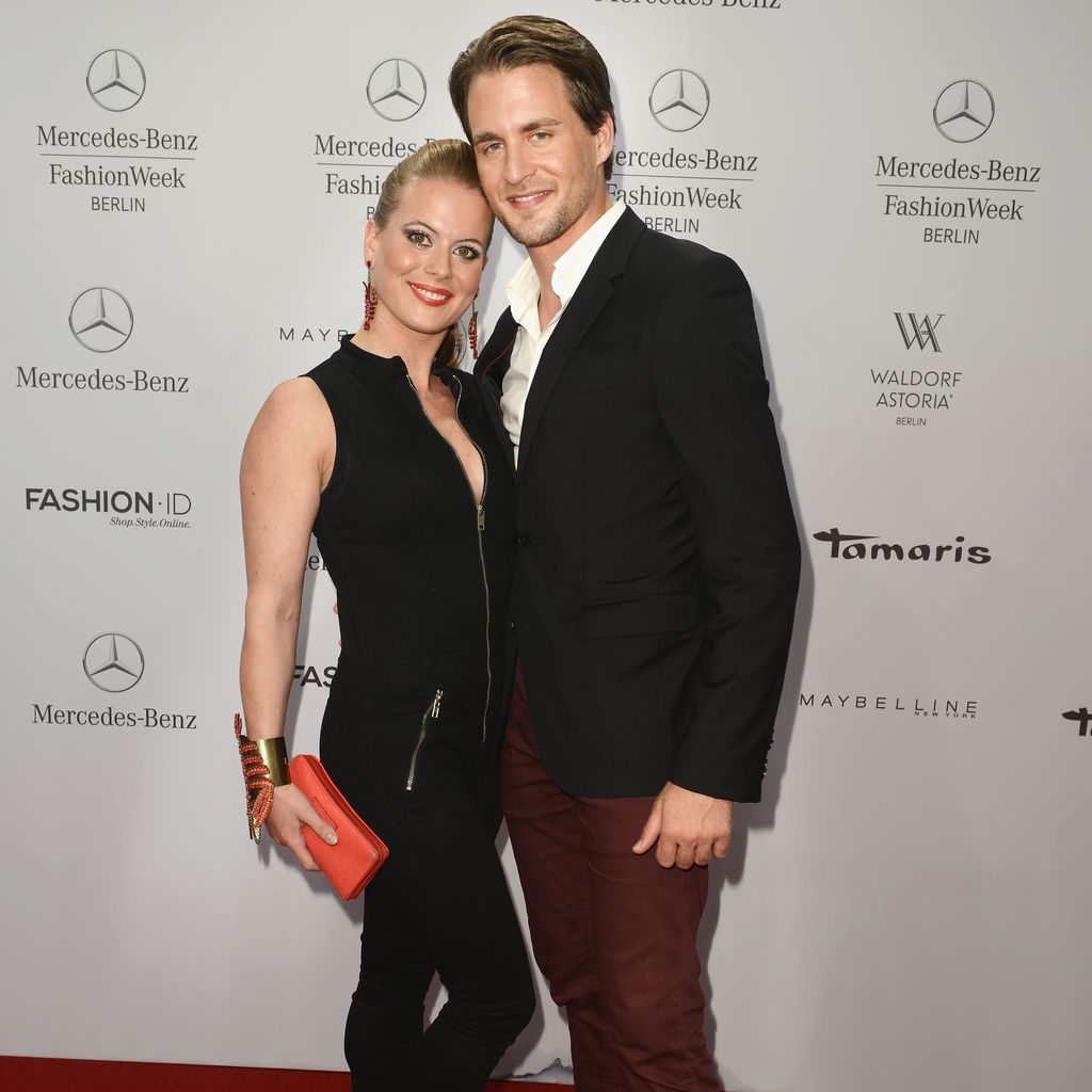 Nadja Scheiwiller und Alexander Klaws auf der Mercedes-Benz Fashion Week 2015
