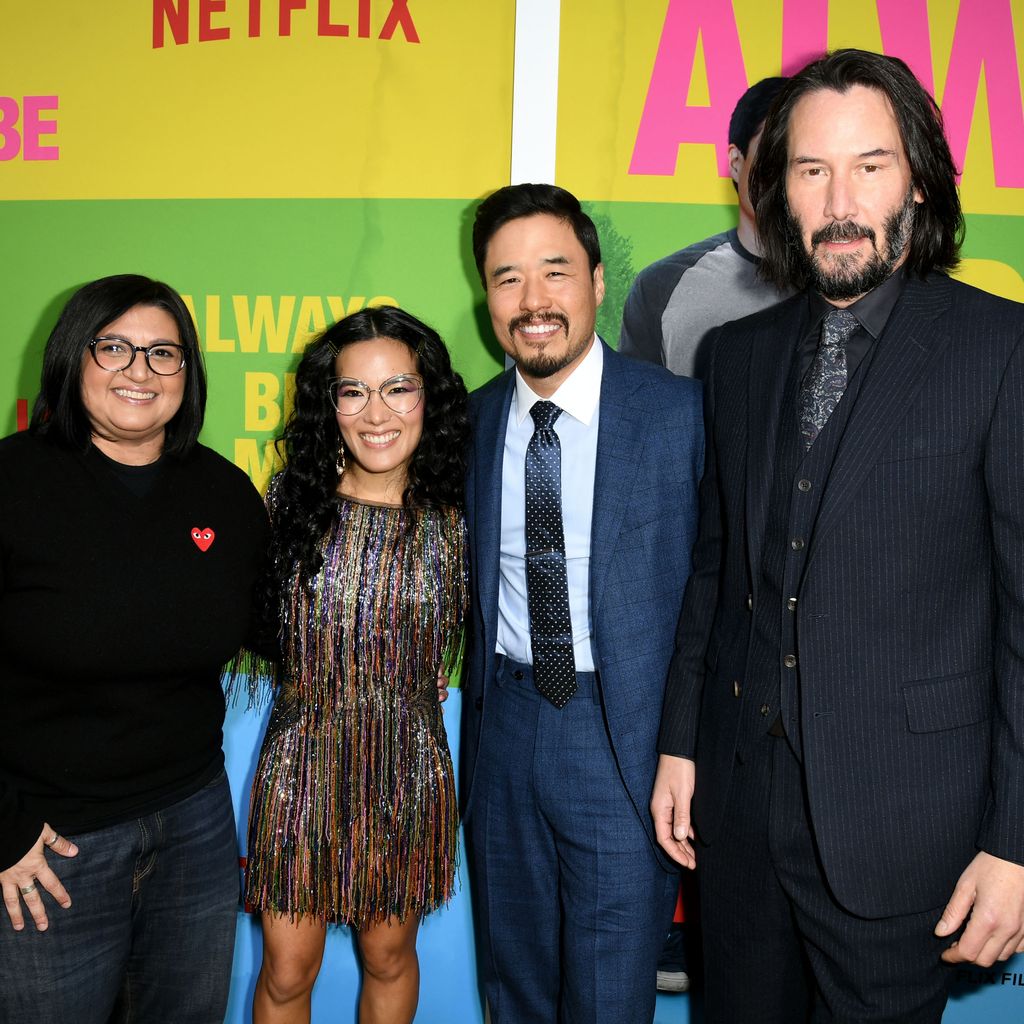 Nahnatchka Khan, Ali Wong, Randall Park und Keanu Reeves im Mai 2019