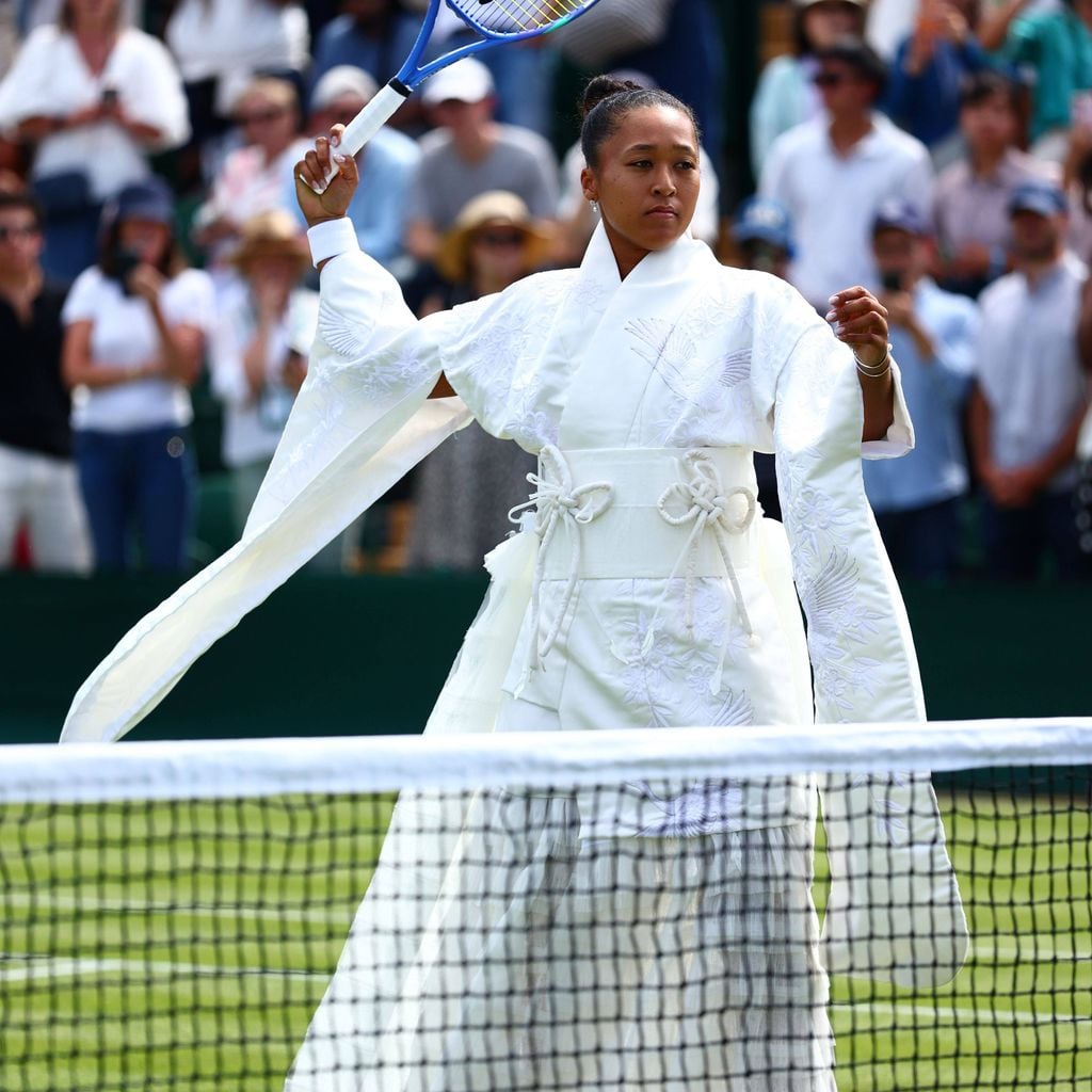 Naomi Osaka vor ihrem Erstrundenmatch in Wimbledon am All England Lawn Tennis Club, London, 29. Juni 2026
