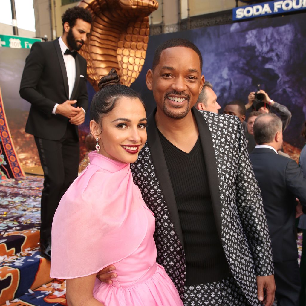 Naomi Scott und Will Smith auf der Filmpremiere von "Aladdin"