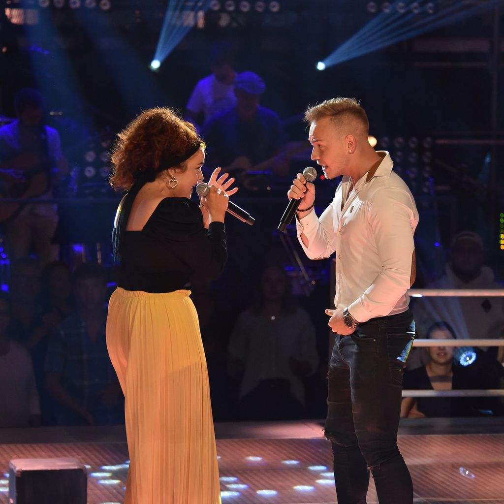 Nastja Isabella Zahour und Erwin Kintop bei den Battles von "The Voice of Germany"