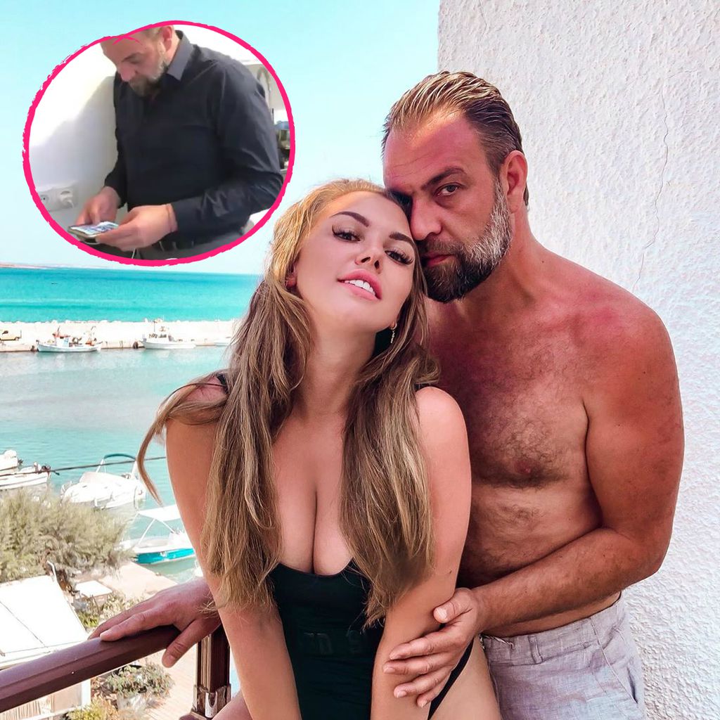 Natalia Osada mit ihrem Verlobten Jiorgos