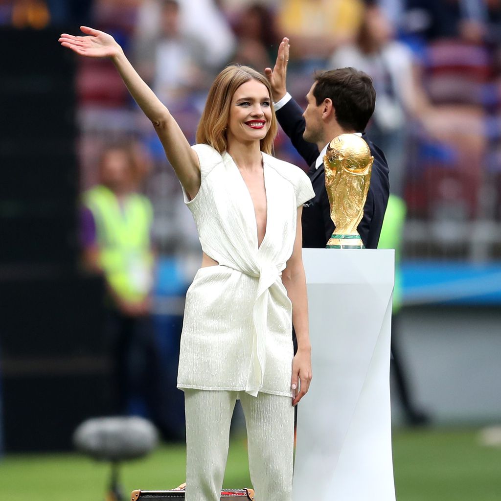 Natalia Vodianova und Iker Casillas bei der WM-Eröffnungsfeier 2018