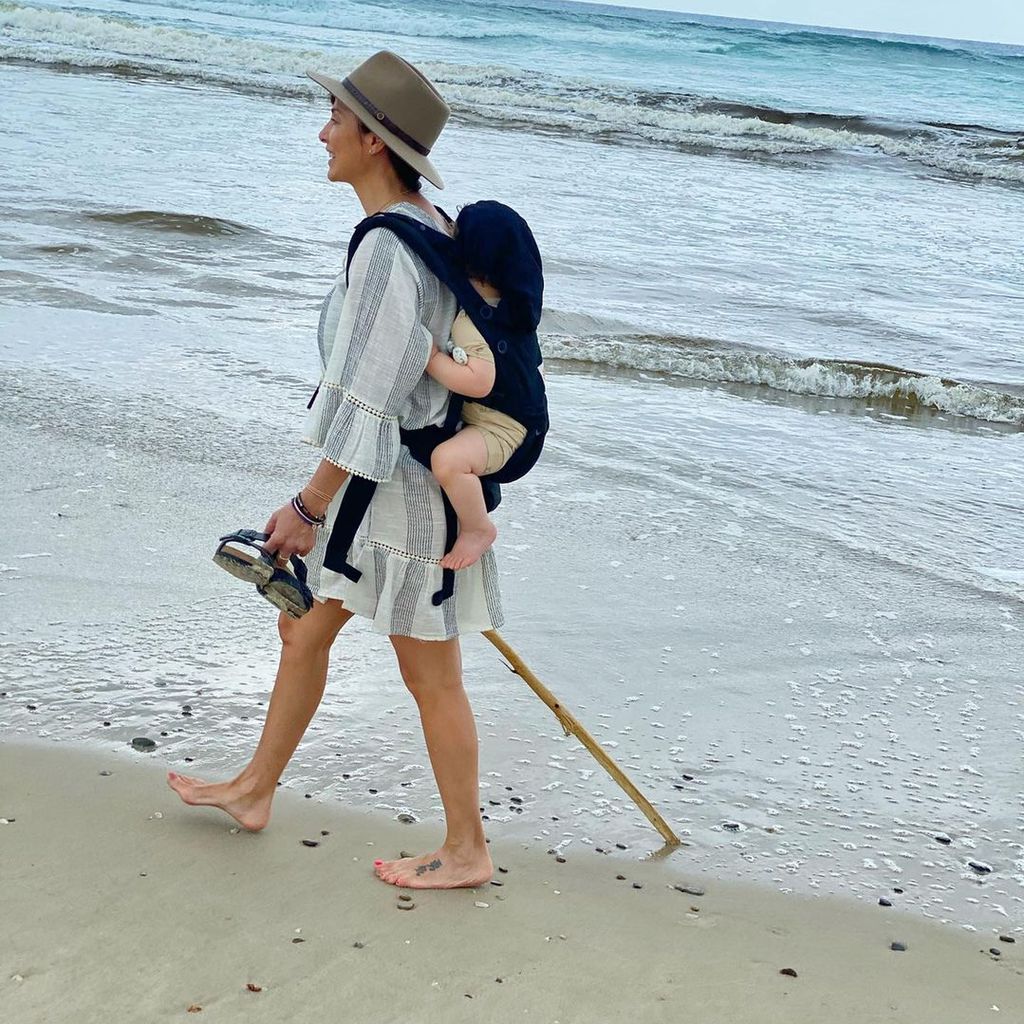 Natalie Imbruglia mit ihrem Sohn Max