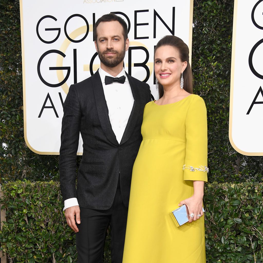 Natalie Portman mit Ehemann Benjamin Millepied bei den 74. Golden Globe-Awards in Los Angeles