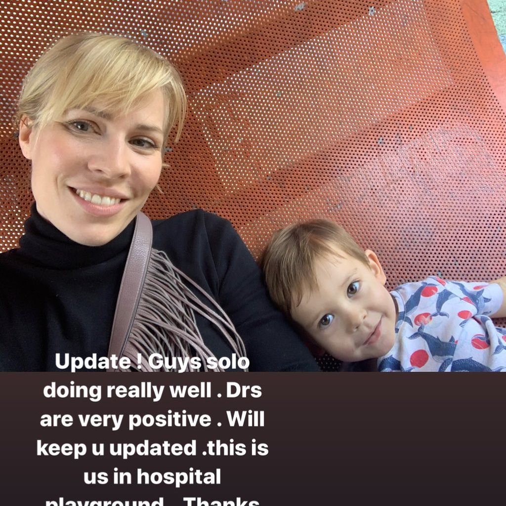 Natasha Bedingfield mit ihrem Sohn Solomon im Dezember 2019