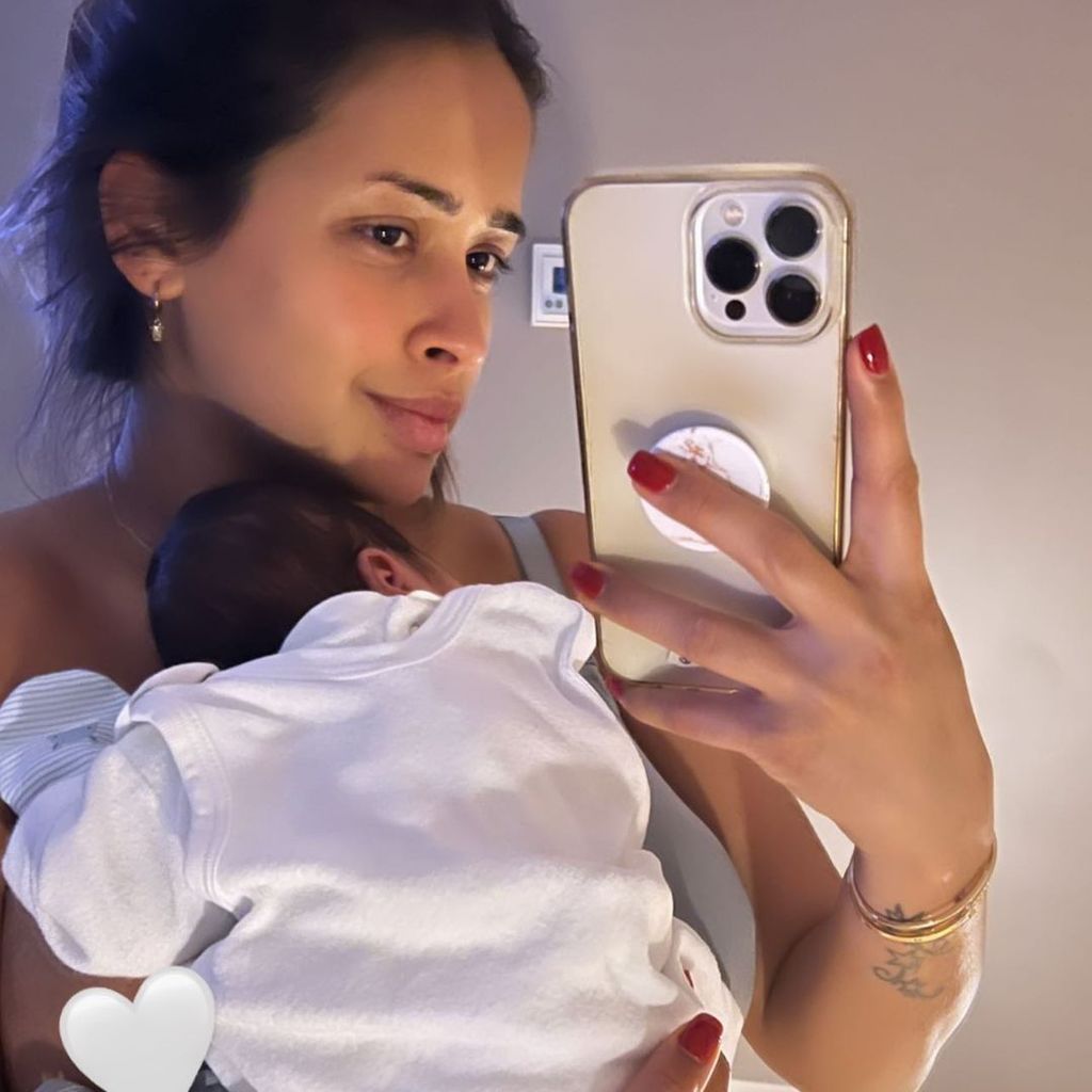 Nathalia Goncalves Miranda mit ihrem Sohn Luan