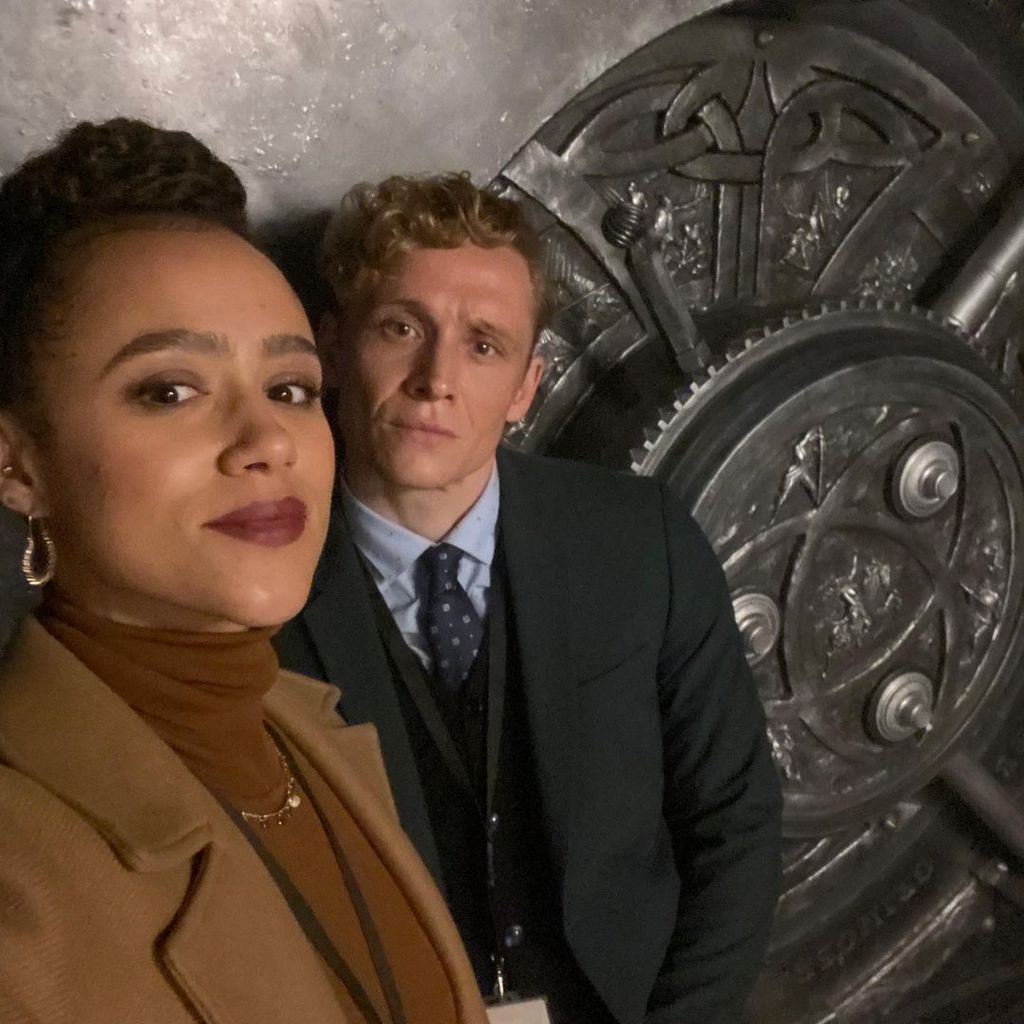 Nathalie Emmanuel und Matthias Schweighöfer bei den "Army of Thieves"-Dreharbeiten