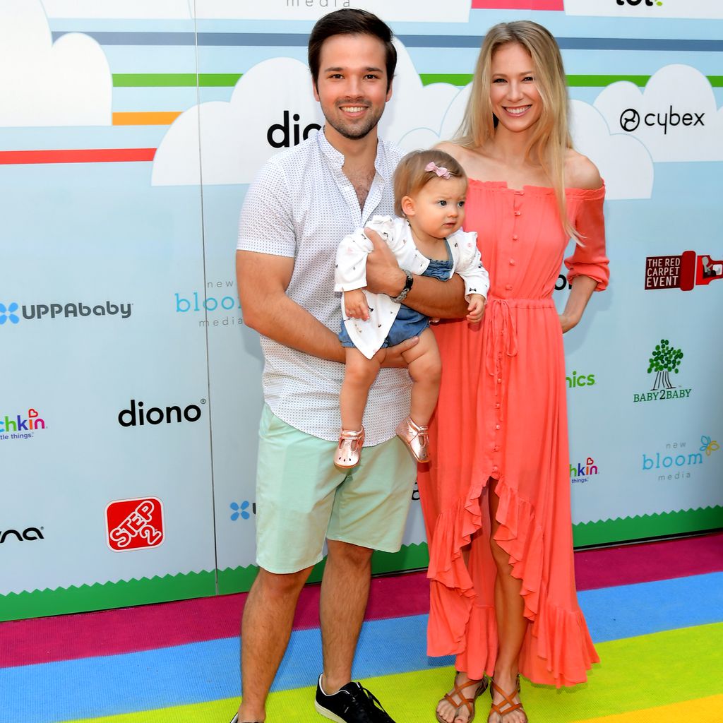 Nathan Kress und seine Frau London sowie Tochter Rosie, September 2018