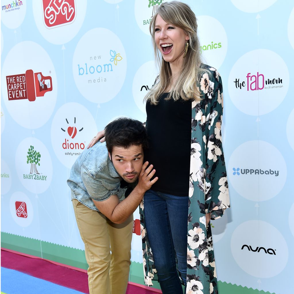 Nathan Kress und seine schwangere Frau London, September 2017
