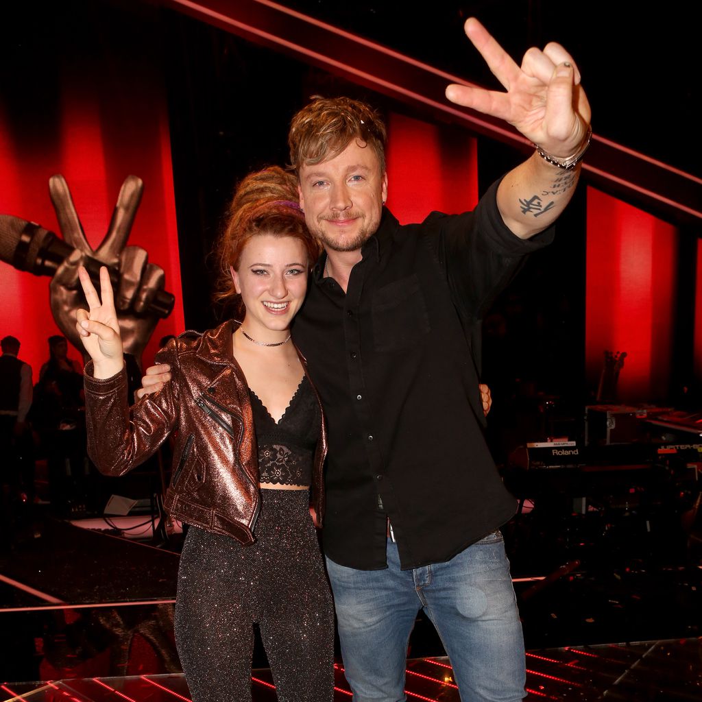 Natia Todua und Samu Haber nach ihrem "The Voice of Germany"-Sieg 2017
