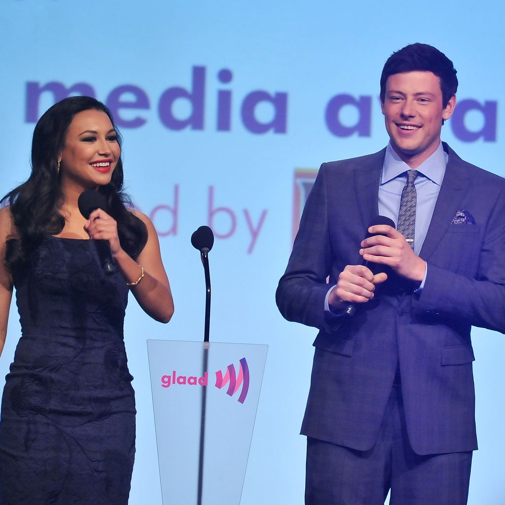Naya Rivera und Cory Monteith bei einer Gala 2012