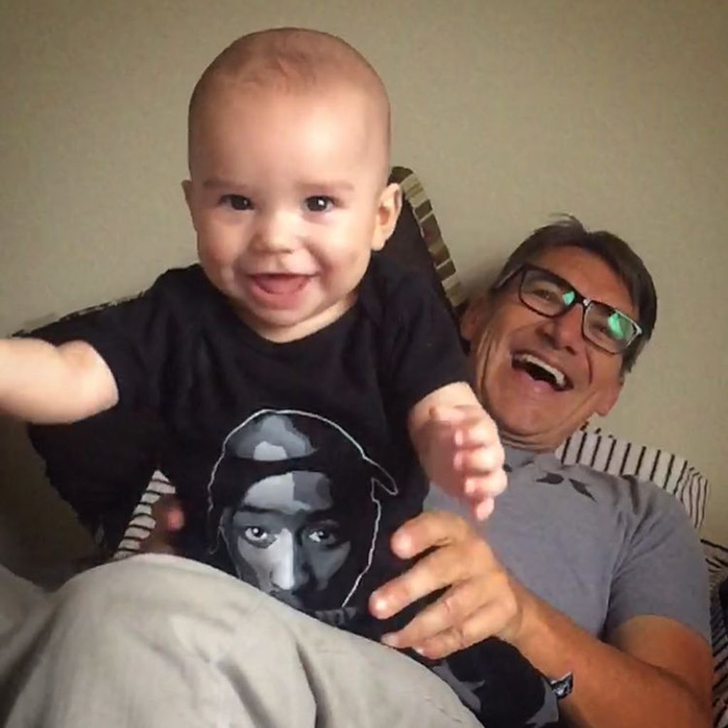 Naya Riveras Vater George (rechts) mit ihrem Sohn Josey