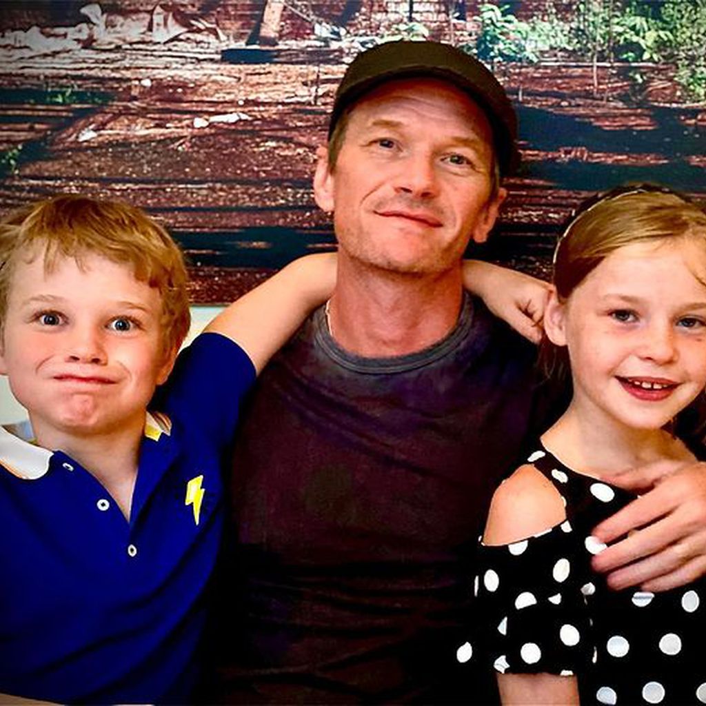 Neil Patrick Harris mit seinen Kindern Harper und Gideon im Juni 2021