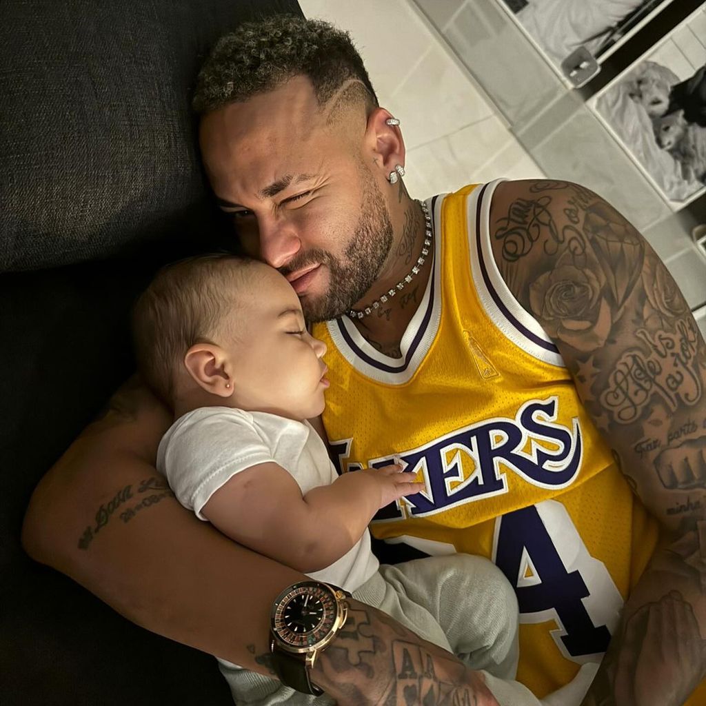 Neymar Jr. und seine Tochter Mavie, 2024