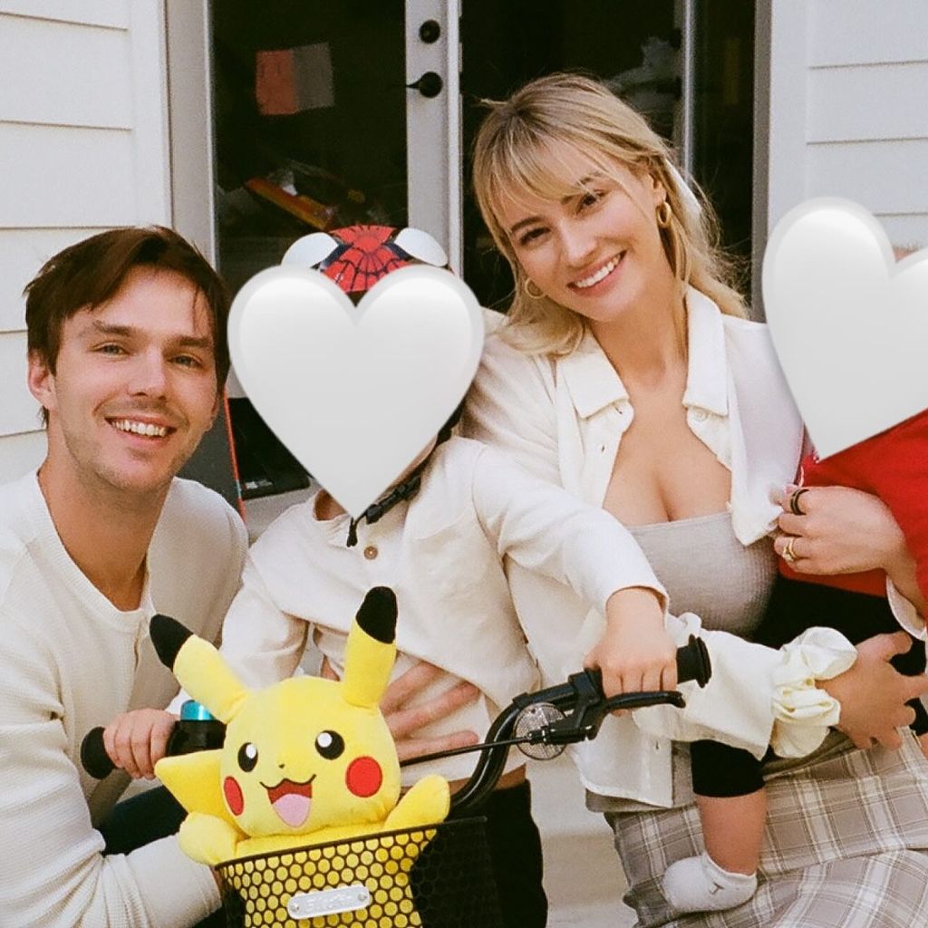 Nicholas Hoult und Bryana Holly mit ihren Kindern