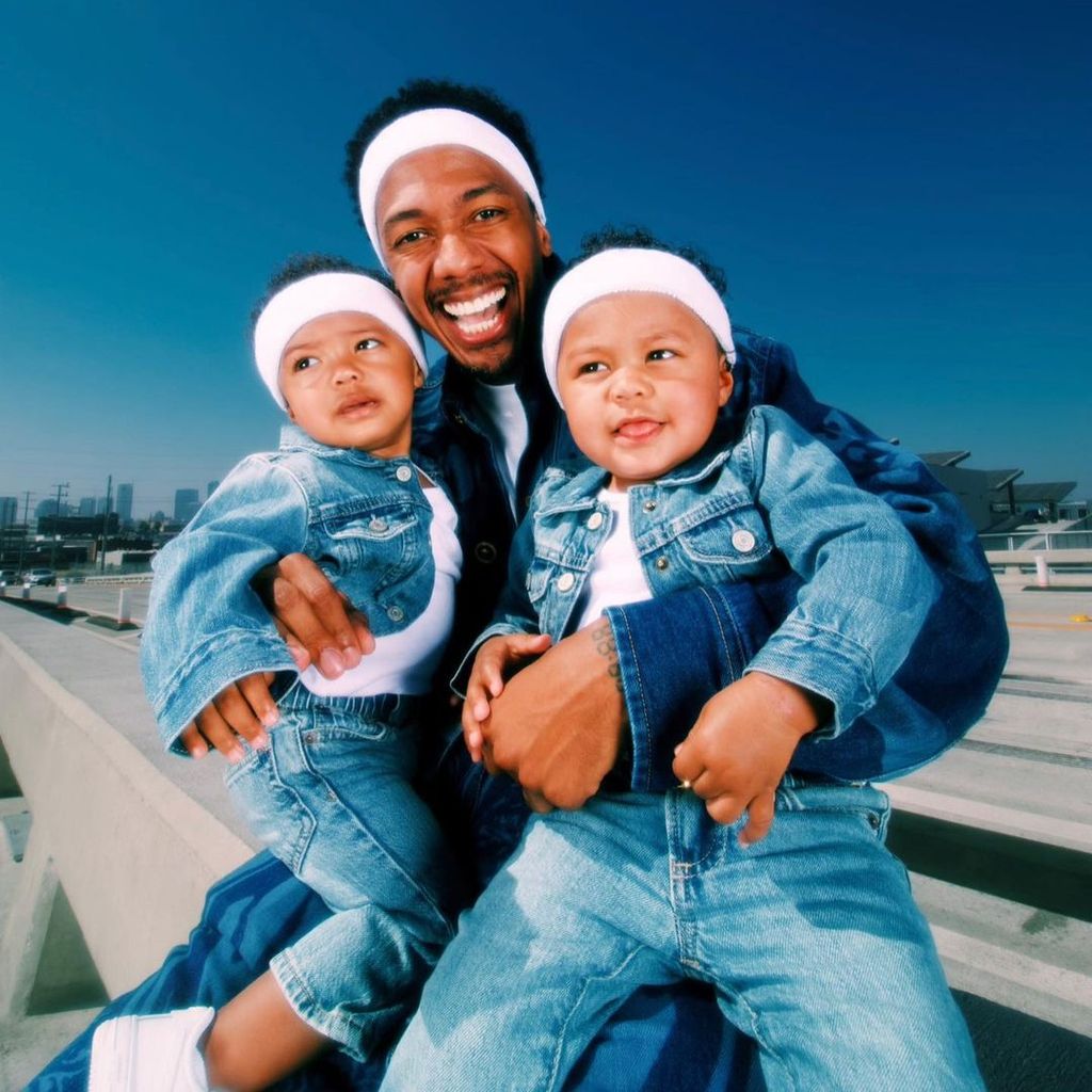 Nick Cannon mit seinen Zwillingen Zillion und Zion