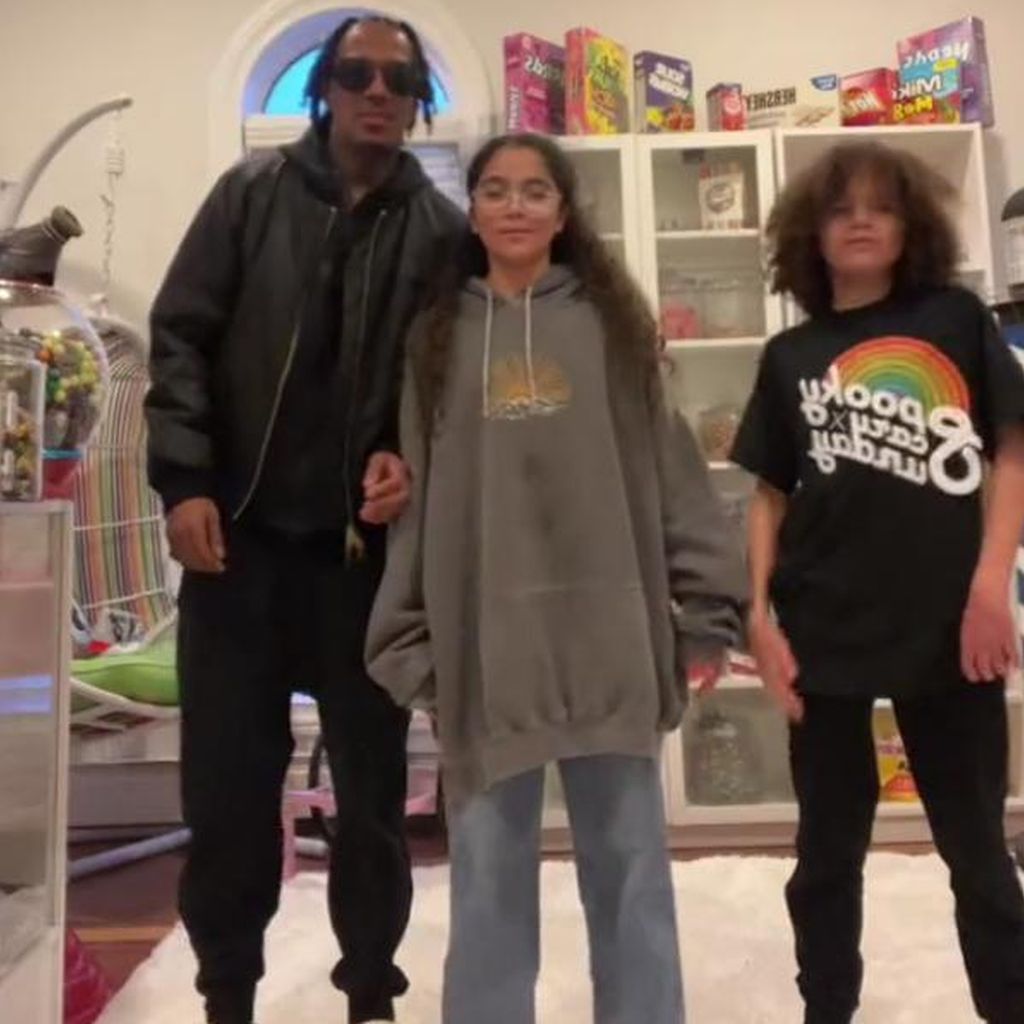 Nick Cannon, Moroccan Cannon und Monroe Cannon im Januar 2023