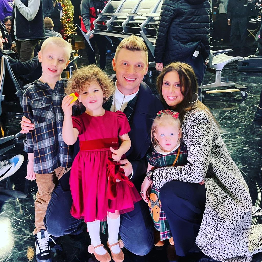 Nick Carter mit seiner Familie, Dezember 2022