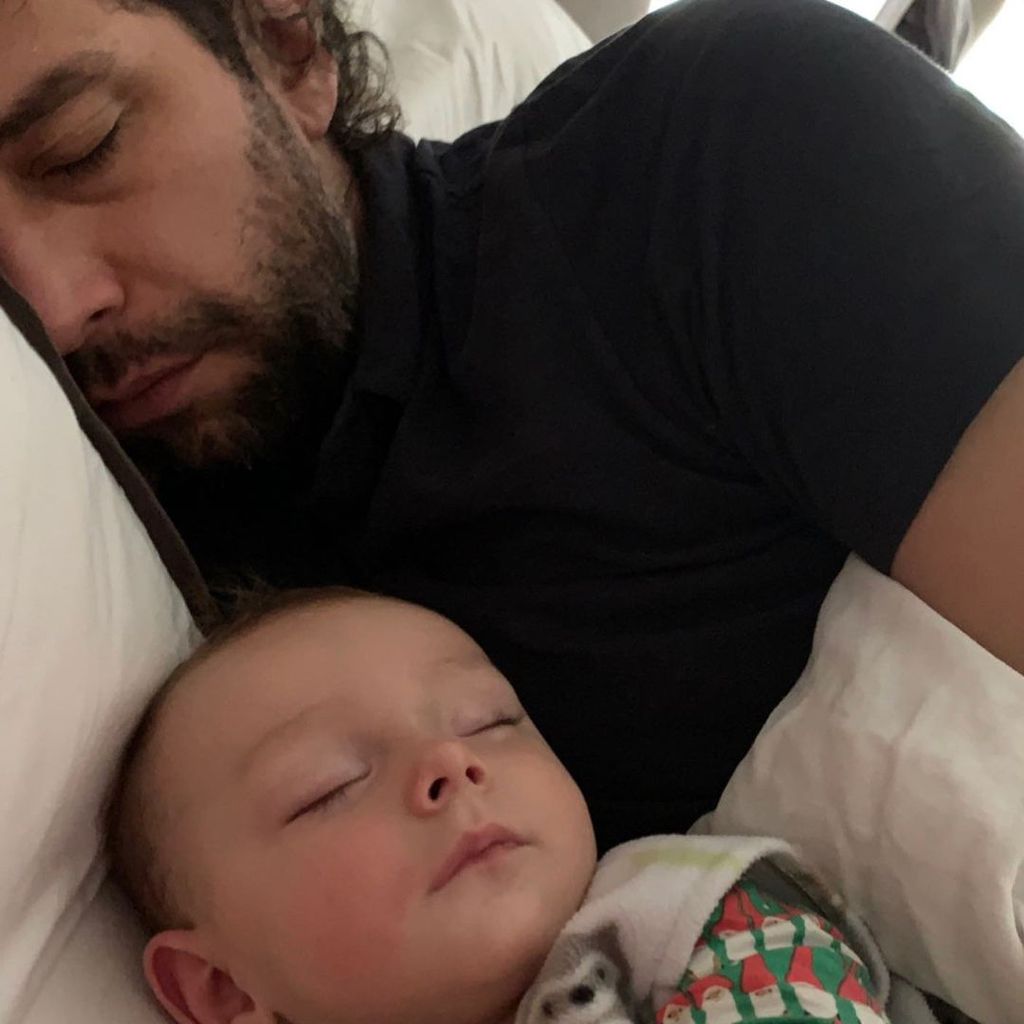 Nick Cordero mit seinem Sohn Elvis