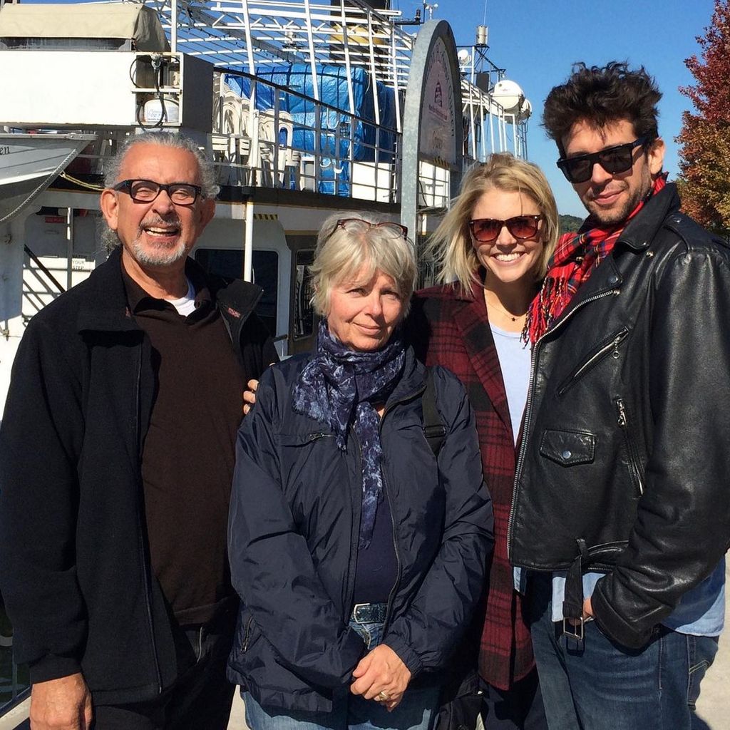 Nick Cordero mit seiner Mutter Lesley und und seiner Frau