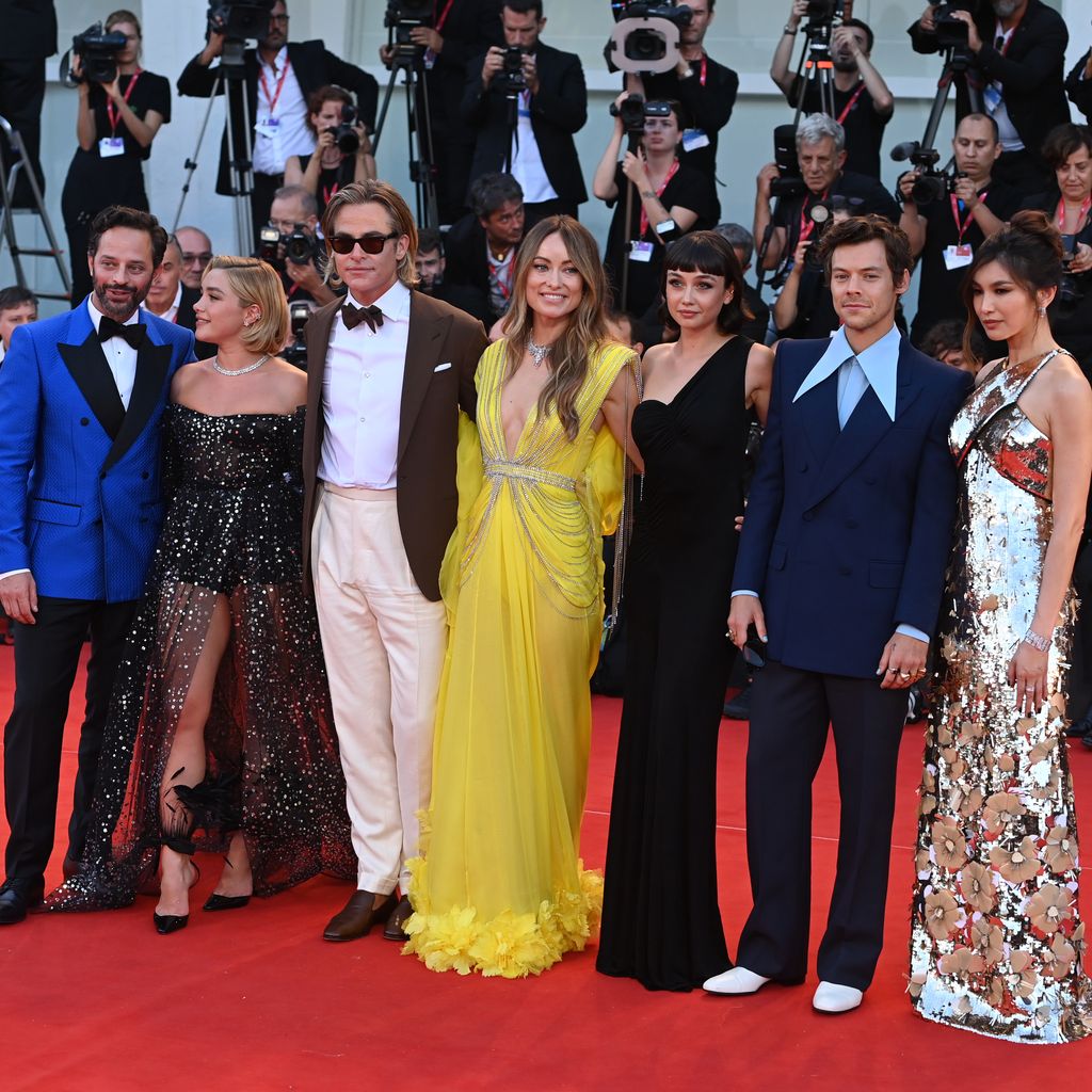 Nick Kroll, Florence Pugh, Chris Pine, Olivia Wilde, Sydney Chandler, Harry Styles und Gemma Chan